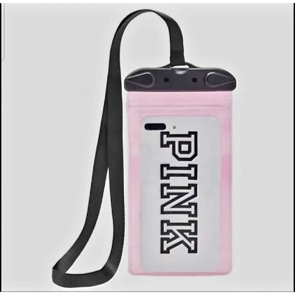 NEW WITH TAGS PINK WATERPROOF PHONE CASE